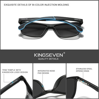 KINGSEVEN Brand 2021 Bărbați ochelari de Soare Lentile Polarizate TAC Anti-Spargere Pisica.3 De Conducere Pentru Femei Ochelari De Soare Sport Eeywear
