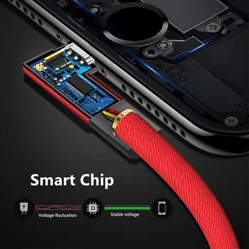 L-Linia de 90 de grade cot 8 pin USB Cablu pentru iPhone Xs Max 8 7 6 5s Micro USB Cablu de date Rapid de Încărcare pentru Samsung, Xiaomi, huawei