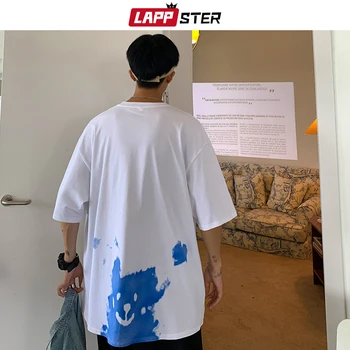 LAPPSTER Barbatii Iubesc Japonez Harajuku Streetwear Grafic T Shirt 2021 Vara Mens Vintage Moda coreeană Teuri de sex Masculin Hip Hop Tricouri
