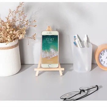 Lemn Desktop Telefonul Mobil, Tableta, Stand Student Decor De Birou Office Pentru Iphone Ipad Jurnal De Culoare Pliere Mini Sevalet