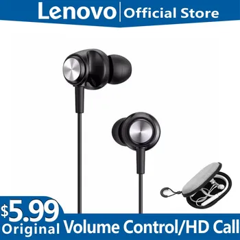 Lenovo QF310 3.5 mm cu Fir Căști Bas Grele Stereo în Ureche Căști Auriculare Volumul de Control Compatibile Pentru Telefoane Mobile, Laptop-uri