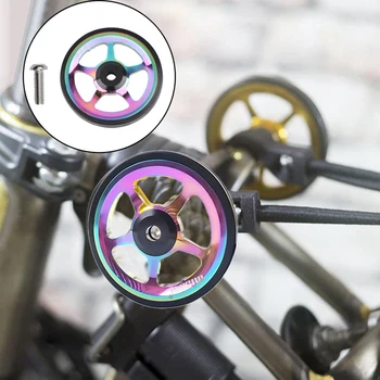 Litepro 2 buc Biciclete Pliabile Usor Roata 60mm Poartă Roțile din Spate bare de Marfă pline de culoare Aliaj de Aluminiu Bicicleta Easywheel pentru Brompton