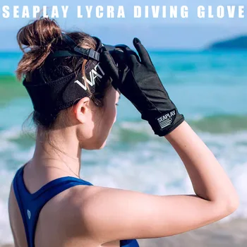 Lycra cu Degetul Mănuși de Scufundări Scuba Diving Freediving Tub Scufundări Echipamente de Soare-dovada Anti-UV Costum Protecția mâinilor