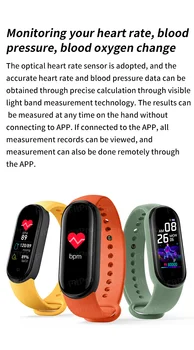 M5 ceas Inteligent Trupa Inimii tensiunea de Sănătate Etanșe ceasuri Inteligente M5 Trupa ceas Bluetooth Puls banda Fitness Tracker