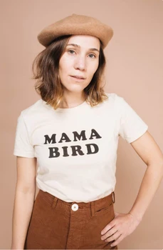 MAMA PASĂRE Amuzant Tricou Femei de Vară O-gat Maneci Scurte pentru Femei Tricou Casual Tricou de Bumbac Femei Vrac Tricou Top