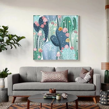 Mare Planta Tropicala Postere Si Printuri De Flori De Cactus Arta De Perete Panza Pictura Imagini Minimalist Nordic Decor Acasă