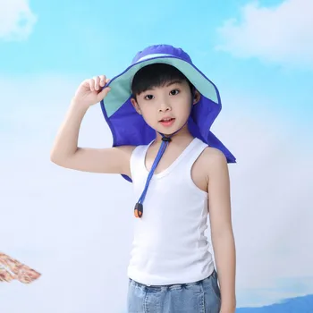 Margine Largă Copii Palarie De Soare Pentru Copii Găleată Cu Capac De Vară Pe Plajă Fete De Călătorie În Aer Liber Drăguț Casual Pălării De Soare Noi
