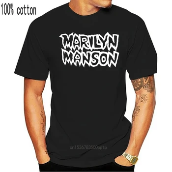 Marilyn Manson Classic Logo T-Shirt Classic Unique Tee Shirt