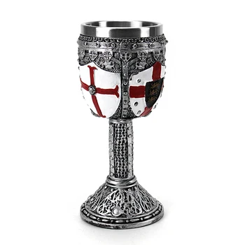 Medieval Craniu Cupa Cupa engleză Twilight Infloreste Pahar de Vin 3D Rasina & din Oțel Inoxidabil Cești de Cafea și Căni Creative Drinkware