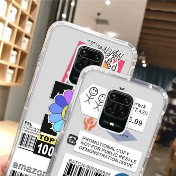 Mi 11 Lite Caz Poco M3 F3 Pro X3 NFC Fundas Mi 10T Drăguț Caz Clar de Telefon Pentru Xiaomi Redmi Nota 10 Pro Max 9 7 8T Capac de Silicon