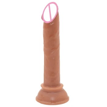 Mic vibrator cu ventuza mici penis de sex feminin masturbator jucarii sexuale pentru femei anal plug pentru incepatori