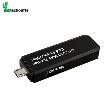 Micro USB OTG 2 in 1 USB 2.0 Adaptor de SD Card Reader Pentru Telefonul Android Tablet PC Memery Dispozitiv de Citire Carduri de transport Gratuit