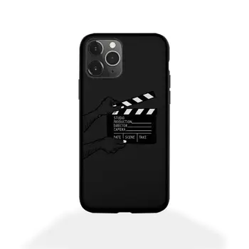 Misto Film Paleti Rahat Mat Clapper Board Telefon Caz pentru iphone 12 11 Pro Mini XS MAX 8 7 6 6S Plus X 5S SE 2020 XR acoperi