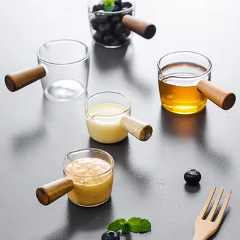 Multi-funcțional Mini pahare cu Lapte Gust fel de Mancare Parte-trage Sos fel de Mancare Stil Japonez Sticlă de Sos de Oțet de Cafea Gustare Farfurie, Tacamuri