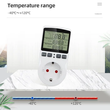 Multifunctional LCD Display Termostat Controler Digital Priza cu Funcție de Temporizare Încălzire Răcire Detector de Temperatură