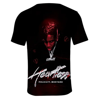 Noi 2021 Hip Hop Rapper Polo G Taur Tremani Bartlett Album 3D T-Shirt Barbati/Femei Casual Scurte Topuri cu Maneci Xxs-5Xl