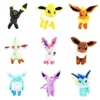 Noi 22cm Glaceon Leafeon Umbreon Sylveon figurina Jucarie de Plus pentru Copii de Ziua Jucărie Cadou TAKARA TOMY Pokemon Pikachu Pokemon