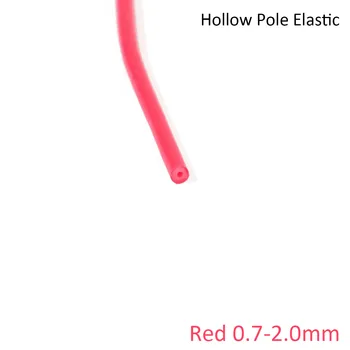 Noi 3m/6m Roșu Tubular Pole Elastic Interior Exterior cu Diametrul de 0,7-2.0 mm Linii de Pescuit de Retenție Coarda Tub de Latex Pescuit Abordează