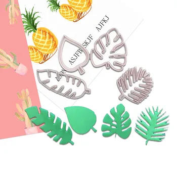 Noi, Creative Tropicale cu Frunze de Monstera Moare de Tăiere Șabloane Pentru DIY Scrapbooking/Album foto Decorative Relief DIY Hârtie Card
