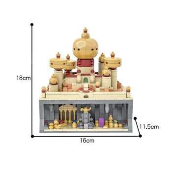 Noi DIY Cărămizi Jucării Aladdined Castelul Skyline-a Proiectat Arhitectura Model de Blocuri de Constructii pentru Copii de Învățământ Cadouri