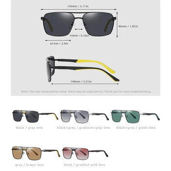 Noii ochelari de Soare Pentru Barbati Polarizati UV400 Conducere Ochelari de Soare Barbati Pătrat de Epocă ochelari de soare de Designer de Brand 2021 Oculos Cu Cutie