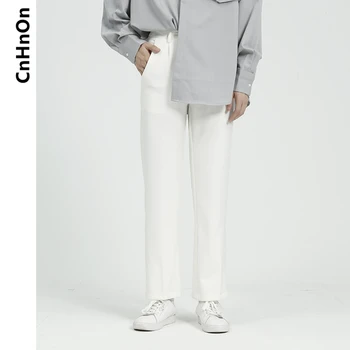 Nou stil coreean tendință toate-meci casual culoare solidă pantaloni drepte bărbați M8-O-2362