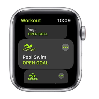 Noul Apple Watch SE (GPS + Cellular, 40/44mm) - Aluminiu Argintiu Caz cu Deep Navy Sport Buclă
