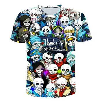 Noul Joc Undertale Inktale Sans Și Papirus 3D T-shirt Schelet Fratele Citat Unisex Topuri Copii T-Shirt Camisetas baiat/fata