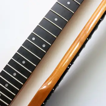 Noul Strat de Chitara Electrica Gât lumină Strălucitoare negru lemn grif MP chitara înlocuirea ansamblului 22Fret Chitara accesorii