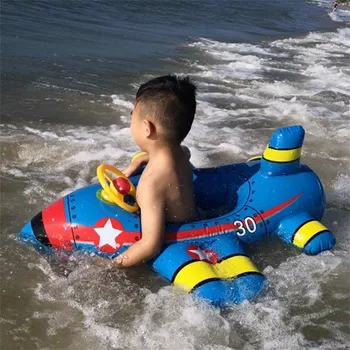 Nouă Copii de Înot Float Jucării de piscină Copil pluteste,Gonflabil Airplane pentru Copii de Înot Float Scaun Bo-la Piscina Inel Jucării de Vară#2