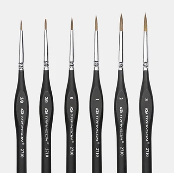 Numărul Pictura Perie Miniatură Pensula Set Profesional De Nailon Numărul De Pictură Perie Linie Cârlig Pen Pictate Manual A3
