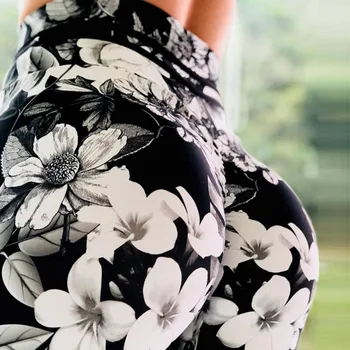 Ogilvy Mather Printuri De Flori Jambiere 2020 Noua Moda Pentru Femei Talie Mare Push-Up Solduri Jambiere Sexy De Înaltă Elastic Pantaloni Skinny