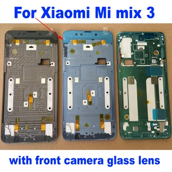 Original, Carcasa Bord Placă Rama Mijloc Cadru Chassic cu Putere de Volum Cablu Flex Butoane Pentru Xiaomi Mi se amestecă 3 mix3 Mid