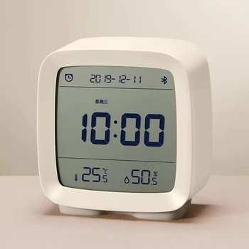 Original XIAOMI Ceas cu Alarmă APP de Control Bluetooth 5.0 Termometru Higrometru Ecran LCD Reglabil Veioza Calendar KM Acasă