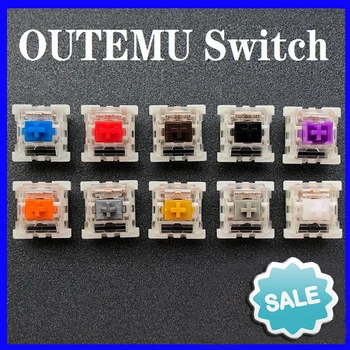 Outemu Comuta Tastatură Mecanică Întrerupător 3Pin Clicky Liniar Tactile Silent Switch-uri cu LED-uri RGB SMD Jocuri Compatibile Cu Comutator MX