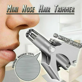 Parul Nas Trimmer De Tuns Portabil Nas Ureche Îndepărtarea Părului Facial Hair Trimmer Manual Lavabil Îndepărtarea Părului Cu Perie Pentru Bărbați