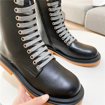 PEIPAH Iarna Glezna Cizme Femei din Piele Pantofi pentru Femeie Cizme Scurte de Cauciuc Doamnelor Toc mic Zip Crpss-a legat Pantofi Plus Dimensiune