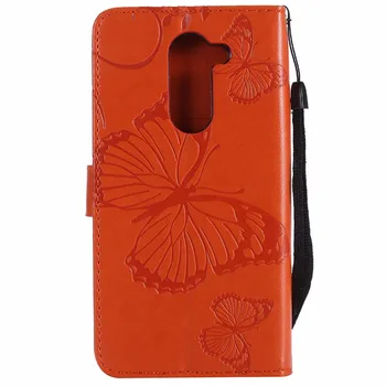 Pentru huawei nova inteligent Onoare 6C 6x GR5 2017 mate9 lite caz de telefon de portofel carte de buzunar din piele de lux, flip cover coque fluture 3D