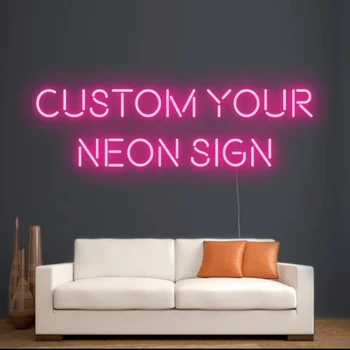 Personalizat Neon LED Lumina de Noapte Semne Magazin Pub Joc Magazin de Pat Cameră Perete Decor Nunta Petrecere Restaurant Decor