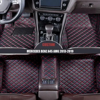 Personalizate din piele Auto Covorase Pentru MERCEDES-BENZ A45 AMG 2013-2016 2017 2018 2019 Pad rezistent la apa accesorii auto