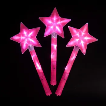 Pink Glow Luminos LED Stick Stele Crown Corn Bagheta Flash de Lumină Ochelari, Bentita Hairwear Concert Propunerii Pentru Femei Fete Cadouri Jucărie