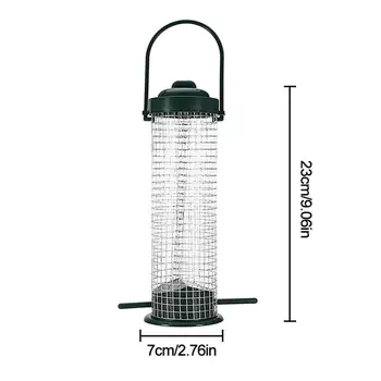 Plastic Galvanizat Grila Alimentator de Pasăre cu Găluște de Grăsime Ball Rack Titular în aer liber, Distribuitor produse Alimentare pentru Tit Mici Păsări Sălbatice 30E