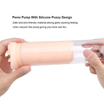 Pompa Pentru Penis Din Silicon Vagin Real Pizde Jucarii Sexuale Pentru Bărbați Masturbator Mașină Cresterea Penisului Extender Adulti Jocuri Sex Shop