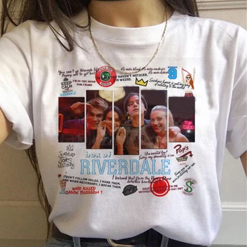 Prietenii Riverdale Harajuku Tricou Femei Southside Șarpe Ullzang de Desene animate T-shirt ' 90 Grafic Tricou de Moda de Top Tee de sex Feminin