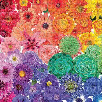 Puzzle 1000 Piese Pentru Adulți Curcubeu De Flori Înflorit Puzzle Educativ Intelectuală Decomprima Joc Distractiv Pentru Copii, Adulti