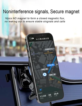 Qi Masina Încărcător Wireless pentru iPhone 12 pro max mini Încărcare Rapidă Mașină Telefon Suport Magnetic Wireless Încărcător de Mașină Mount Air vent