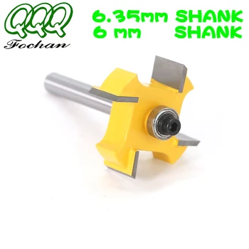 QQQ 1 buc 6mm 1/4 inch Shank T rulmenții de tip lemn freze Industriale Clasa a Falțuri Pic de prelucrare a lemnului instrument router biți pentru w