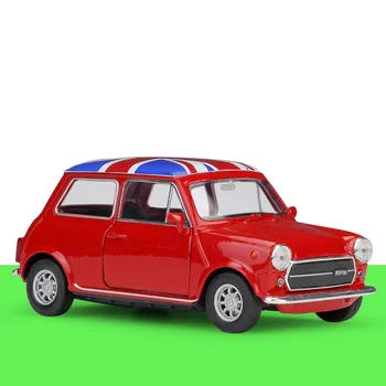 Rafinat 1:36 Mini Cooper 1300 aliaj model,simulare turnat metal și de deschidere a ușilor din spate pentru copii de jucarie model,livrare gratuita