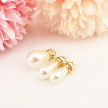RESEN Sus!! 8x15mm Cusut Alb Fildeș Lacrimi Margele Perla ABS Pandantive Perle Pentru DIY Nunta Margele Bijuterii Găsirea Accesorii