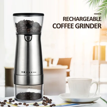 Reîncărcabilă Rasnita de Cafea USB Electric, Mașină de Cafea Profesionale Reglabil Bucătărie Grinder Dispozitiv de Nuci Boabe de Condimente